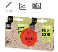 HAMA Photo Corners Stickers - Classic, Double sided, Tape Runner x2000