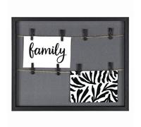 Hama Muro Photo Frame with Cord and Clips, Black, 29.5 x 36.5 cm