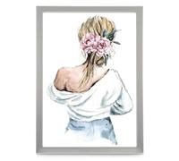Hama Picture Frame 10 x 15 cm (Photo Frame, Portrait Frame, Portrait Format, Landscape Format, for Hanging or Standing, Velvet Backing, Glass Pane, Picture Size 10 x 15 cm) Silver