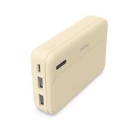 Hama "Pocket 10" Power Pack, 10000 mAh, Outputs: 2x USB-A, Sand
