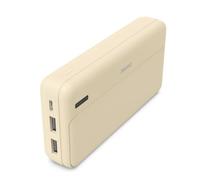 Hama "Pocket 20" Power Pack, 20000 mAh, Outputs: 2x USB-A, 1x USB-C, Sand