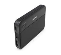 Hama "Pocket 5" Power Pack, 5000 mAh, Outputs: 2x USB-A, 1x USB-C, Anthracite/Black