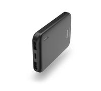 Hama Pocket 5 Power Pack, 5000 mAh, Outputs: 2x USB-A, anthracite