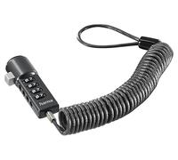 Hama "Portable" Laptop Lock, 4-digit Combination Lock, Carbon Steel, anthracite