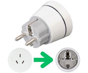 Hama Power Adapter Travel Plug China Australia Type I to Germany DE BRD EU