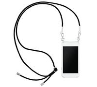 Hama Protective Case for Samsung Galaxy S10 with Black Neck Strap Made of Metal, Polycarbonate, Polyurethane Termoplastic (PUT), Textile) Black/Transparent/Silver