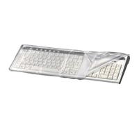 Hama Protective Dust Cover for Keyboards, Transparent | Cover for keyboards to protect against dust, dirt & liquids, tear-resistant material, 48 x 5 x 21.5 cm