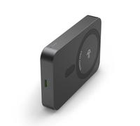 Hama Qi2 10000mAh Wireless External Battery for Apple MagSafe iPhone (Induction Charging, Pass Through, Compact Power Bank, Portable USB-C Charger, Safe Fast Charge, LED Indicator) - Grey