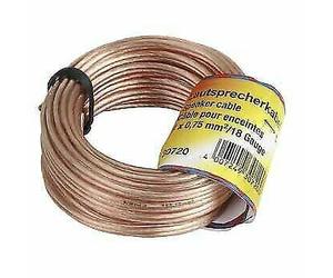 Hama Quality CCA Loud Audio Hifi Speaker Cable 2 x 0.75mm² 10m