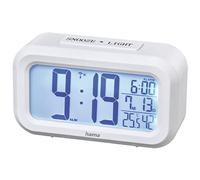 Hama "RC 660" Radio Alarm Clock, White | RC 660", Desktop clock, Alarm, Thermometer, Batteries
