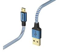 Hama Reflective Charging and Data Transfer Cable blue 1,5m
