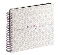 Hama "Romance Spiral Photo Album, Laminated art print, 40 Black Pages
