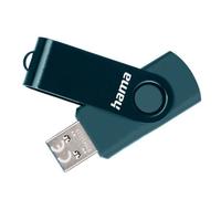 Hama "Rotate" USB Flash Drive, USB 3.0, 256GB, 70Mb/s, petrol blue