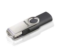 Hama | Rotate FlashPen, USB 2.0, 128 GB, 15 MB/s | Black | Silver