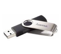 Hama | Rotate FlashPen, USB 2.0, 128 GB, 15 MB/s | Black | Silver
