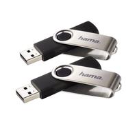 Hama Rotate USB 2.0 Flash Drive Memory Stick - 8GB - Twin Pack