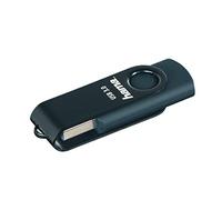 Hama Rotate, USB 3.0 Flash Drive, 256 GB, 90 MB/s, Petrol Blue, Slim Packaging