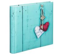 Photo Album Scrapbook Memories Book Holds 400 6x4" Key Love Heart Design