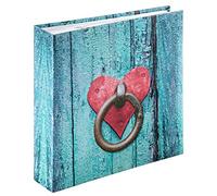 Hama "Rustico" Photo Album, 100 white pages (50 sheets), Slip-in Album for 200 photos in 10 x 15 cm format, Door Knocker