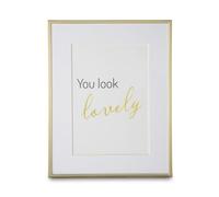 Hama Picture Frame 10 x 15 cm (Photo Frame, Portrait Frame, Portrait Format, Landscape Format, for Hanging, Standing, Hanging, Stand, Velvet, Glass Pane, with Mount, Picture Size 10 x 15 cm), Gold