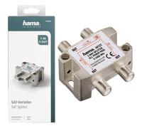Hama Satellite Distributor 3-fach Fully Shielded Dc Sat-Splitter BK 4K HD TV