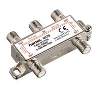 Hama Satellite Distributor 4-fach Dc Passage Sat-Splitter BK Unicable Ready