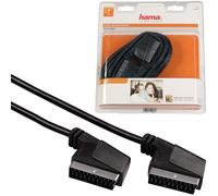 Hama Scart Cable 3M RGB 21-Pin Connection Cable AV For TV VHS DVD Player DVB-T2