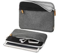 Hama Laptop Bag for Tablet and Notebook up to 11 Inches (Laptop Case, Sleeve, Black Grey) - Protects and Organizes Laptops and Tablets During Travel