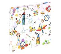 Hama "Scribble Scrapbook Album, 30 white pages (15 sheets), fits 30 photos in 15x15cm format, Doodles