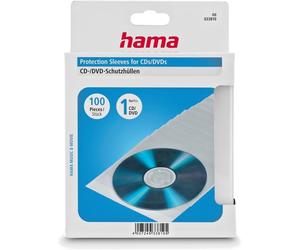 Hama Sealable CD/DVD Transparent Protective Sleeves Pack 100