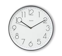 Hama Wall Clock, Plastic Glass, Black, L