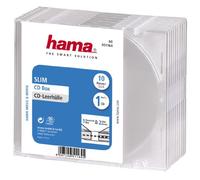 Hama Slim CD Cases | Pack of 10 | Transparent