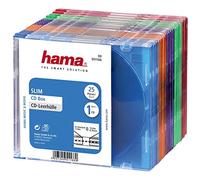 Hama Slim CD Cases - Pack of 25 - Multicoloured