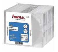 Hama Slim CD DVD Jewel Case, pack of 25, transparent ,