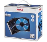 Hama Slim CD Jewel Case, pack of 100, transparent/black
