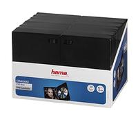 Hama Slim CD Jewel Case | Pack of 30 | Transparent & Black