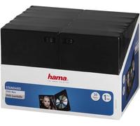 Hama Slim CD Jewel Case | Pack of 30 | Transparent & Black