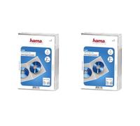 Hama Slim Double DVD Jewel Cases - Transparent (Pack of 2)