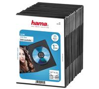 Hama Slim DVD/CD Jewel Case Pack of 25 | Black