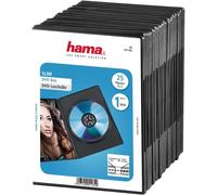 Hama Slim DVD/CD Jewel Case Pack of 25 | Black