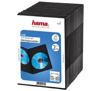 Hama Slim DVD Double Jewel Case | Pack of 25 | Black