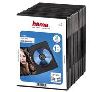 Hama Slim DVD Jewel Case Pack of 25 | Black