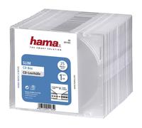 Hama Slim Jewel CD/DVD Disc Cases Pack of 25, Transparent