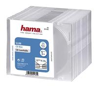 Hama Slim Jewel CD/DVD Disc Cases (Pack of 25), Transparent