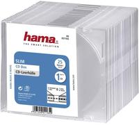 Hama Slim Jewel CD/DVD Disc Cases (Pack of 25), Transparent