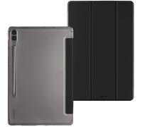 Hama Case for Samsung Galaxy Tab S9 FE+ 12.4 Inch (Stand Function, Magnet, Tablet Case, Stand, Fold, Protective Case, Transparent, Flip Case, Robust, Business Look) Black