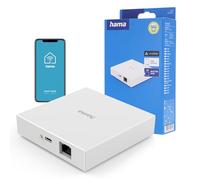 Hama Smart Hub Gateway WiFi Connected (Matter, Zigbee, Thread, Compatible with Alexa Voice Control, Google Assitant and Apple Siri) White