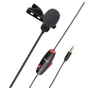 Hama Smart Lavalier Clip-On Microphone 3.5Mm Jack On/Off Switch 6 Metre Cable Ba