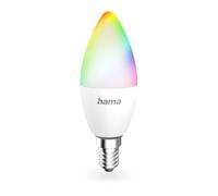 Hama Smart WiFi LED Bulb, E14, Matte, 4.9W, RGBB, voc./APP comm.