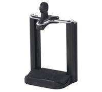 Hama Smartphone Holder for Tripod and Selfie Stick (1/4 Inch Tripod Thread, Width 5.5-8.2 cm, Variable, Universal Mobile Phone Adapter for iPhones and Android Phones) Black